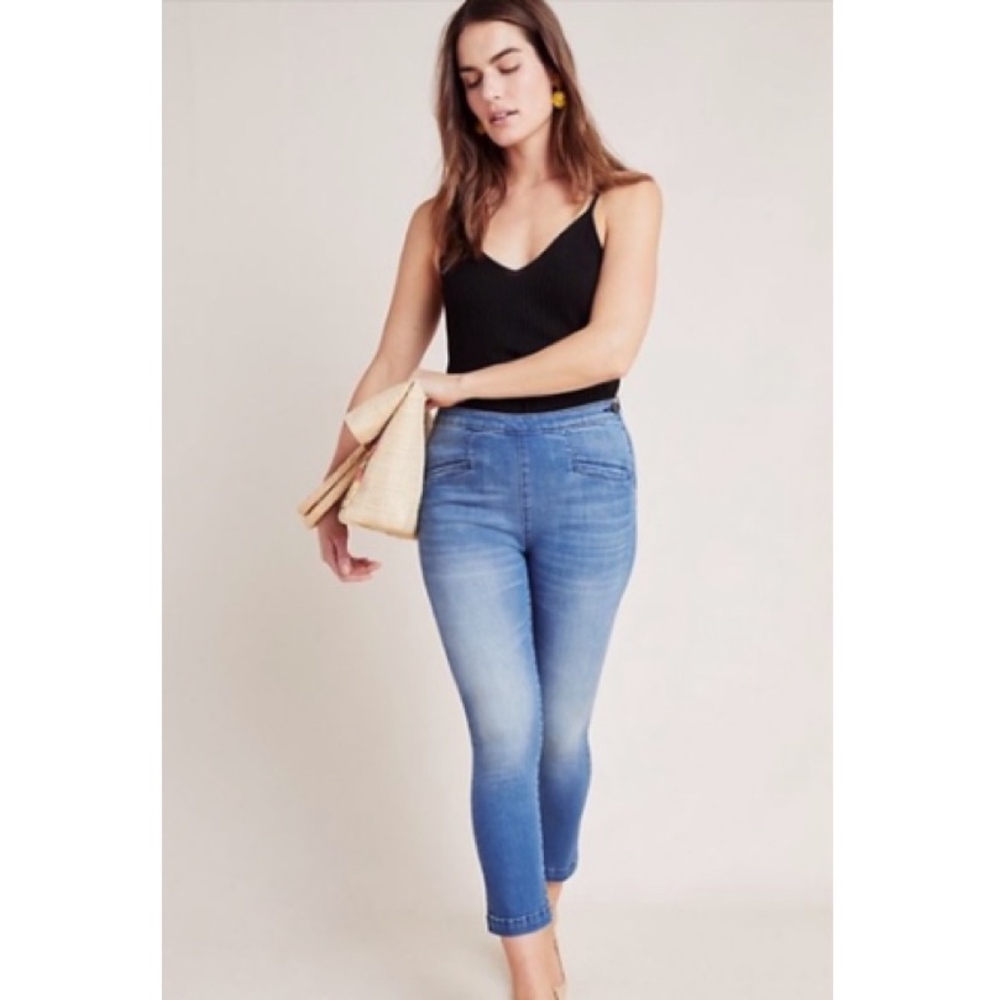 High Rise Crop Denim by Pilcro and the Letterpress